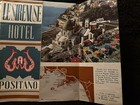 Vintage 1960s Le Sirenuse Hotel Positano  Italy Folding Brochure Rare
