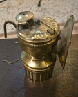 Antique 1920s Shanklin Guy   s Dropper Brass Carbide Miners Lamp Mining Light