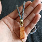 Tibetan Agate Pre 1800s  Red Agate  Prayer   Poem Dzi Bead Necklace