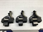 Set Of 3 Thule 515-5031 Canoe Kayak Square Cross Bar Roof Rack Mounts 4 Straps