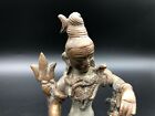 Antique Bronze Copper Hindu God Lord Shiva With His Son Statue  Rare  5 1 2 