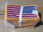 Lot Of  20 Us American Flag Reverse Shoulder Patch Right Hand Us Army sew-on