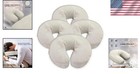 4 Pack Deluxe Fitted Cotton Face Cradle Covers For Massage Tables - Soft   Cozy