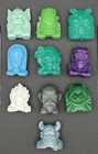Dragon Ball Z Crazy Bones Lot Of 10 Brazil Magic Box Rare Figures   2 Cards