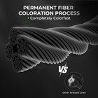 Kastking Superpower Colorshield Braided Fishing Line  Black  65lb  500yards  X4