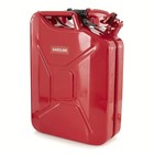 Wavian 5 Gallon 20 Liter Authentic Jerry Can Leakproof Spout Red Steel Gas Can