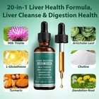 2pcs Purelia Liver Restore Drops Complete Liver Detox Support Supplement 60ml Us