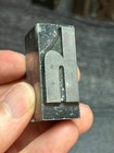 Antique Letterpress Printing Wood   Metal Type 7 Pieces Mix Alphabet