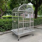 40 x30 x68  Stainless Steel Sus201 Dometop Style Bird Cage Parrot Cage Large