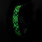 8mm Blue Tungsten Men s Ring Celtic Dragon  glow In The Dark  Wedding Band
