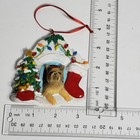 Kurt Adler Ornament Yorkshire Terrier Inside Christmas Decorated Doghouse-3 5 