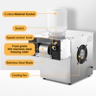 Commercial Snowflake Ice Machine 133lbs   24h Stainless Steel For Ice Cream