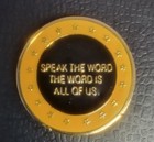 Queensryche Promo Only  Vintage Operation Mindcrime Coin Medallion Gold   Black