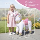 Ride On Horse  29 5 Inch Height Plush Riding Unicorn For Kids 3-5 Years