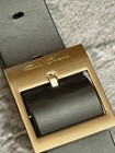 Rick Owens Heavy Leather Runway Belt With Signature Square Metal Buckle - Brand 