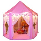 Large Princess Play Tent For Girls - Kids Castle With Star Lights  Indoor outdoo