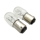  2  Light Bulbs 15 Watt 5 8   Base Small Glass Fits Many Kenmore Sewing Machines