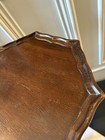 Vintage Large Side Table Pie Crust Edge Georgian Style Wine Table Plant Table