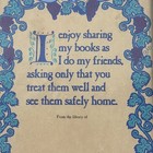 Vintage 1994 Antioch 30 Self Stick Bookplates Friends Sharing Books Nos Sealed