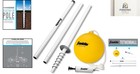 Franklin Sports Portable Tetherball Set - 8  Steel Pole   Rope - Outdoor Fun