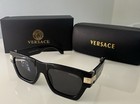 Versace Ve4464 Gb1 87 Black Grey Men s 55 Mm Sunglasses