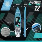Bluefin Cruise Carbon 12  Sup Inflatable Paddleboard W  Accessories  Blue