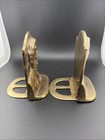 Vintage Abraham Lincoln Folding Brass Bookends   Korea