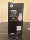 Vintage Style Clear Glass Warm Candle Light     60w Medium Base