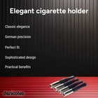 Cigarette Holder With 10 Free Filters - Black   Silver - Pack Of 4 - Stylish   S