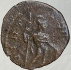 Genuine Ancient Roman Coin Emperor Victorinus 269-271 Ad  Soldier Spear Virtus