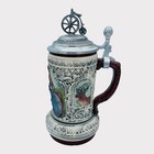 Original Thewalt Beer Stein Bicyclist Limited Edition - Hand Painted Germany