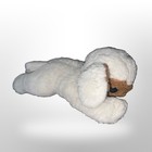 Vintage Lamb puppy Stuffed Plush Animal Cr  me Brown Face Ears Laying Down 