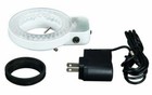 Omax 7x-45x Boom Stand Zoom Stereo Inspection Microscope   144 Led Ring Light