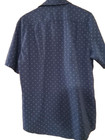 Van Heusen Men s Dress Shirt 16 5 Navy Blue With White Design Lt gt No Flaws