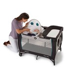 Graco Pack N Play Dome Lx Playard With Baby Bassinet  Lightweight Portable Crib