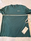 Lululemon Heavyweight Cotton T Shirt Wordmark Size Large Dmar Green 