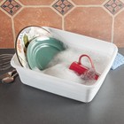  2 Pack  Sterilite 8 Qt Dishpan Multi-purpose Plastic Wash Tub For Kitchen Sink