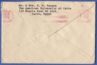 American University Cairo  Egypt Censored Cover To Usa  Red Machine Cancel