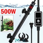 Aquarium Heater 500w Anti-explosion Submersible Tropical Fish Tank For 5-105 Gal