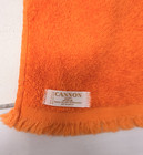 Vintage Groovy Orange Butterfly 6pc Towel Set Cannon Jc Penney Utica Rare
