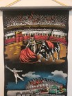 Tijuana Mexico Souvenir Wall Hanging Velvet Tapestry Agua Caliente Bullfight