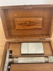 1920   s  Gillette Old Type Silver Big Fellow Vintage Safety Razor Wood Case Blade