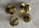 New Vintage Lot Of  4  Sterling Silver Plate 5 8  Star Pattern Bit End Conchos