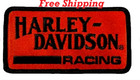 Harley-davidson 4  Embroidered Vintage Racing Hd Iron-on Patch Free Shipping