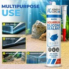 Aquarium Silicone Sealant Clear  10 5 Fl Oz   100  Non-toxic For Fish 2 Pk