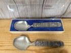 Konge Tinn Norwegian Pewter Viking Serving Spoon In Original Box