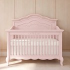 Evolur Aurora 5-in-1 Convertible Baby Crib Dusty Rose Full Queen Anne Nursery