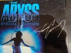 The Abyss Letterbox Laserdisc Signed By James Cameron   Authentic Autograph