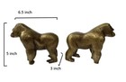Metal Gorilla Bookend Shelf Top Figurine Statue Antique Bronze Bookends
