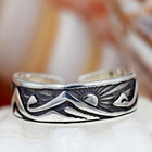 Birthday Gift For Women s Adjustable Solid Metal Gorgeous Toe Ring 925 Silver